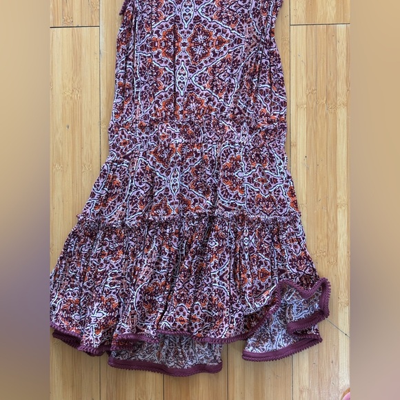 Misa Los Angeles Vibrant Red and Purple Dress - Picture 6 of 7